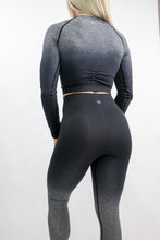 Load image into Gallery viewer, KBody Ombre Leggings - Black Thunder