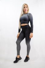 Load image into Gallery viewer, KBody Ombre Leggings - Black Thunder