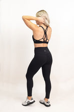 Load image into Gallery viewer, KBody Crossed Back Sports Bra- Black