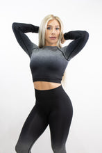 Load image into Gallery viewer, KBody Ombre Long Sleeve - Black Thunder
